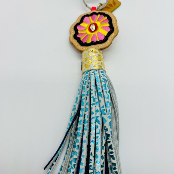 Consuela Pretty Gray Wristlet and card holder with Multicolor Strap EUC - Picture 9 of 11